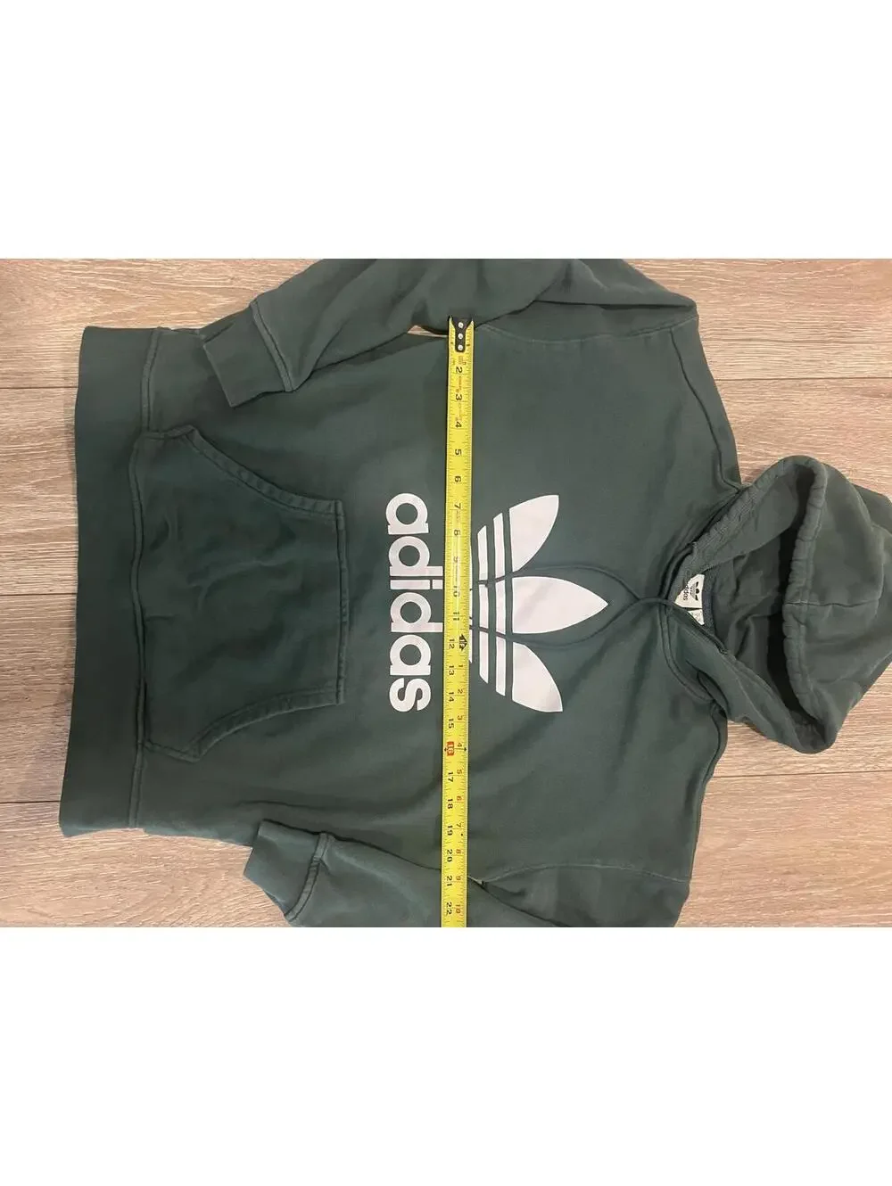 Adidas Original Men's Green Hoodie, Medium